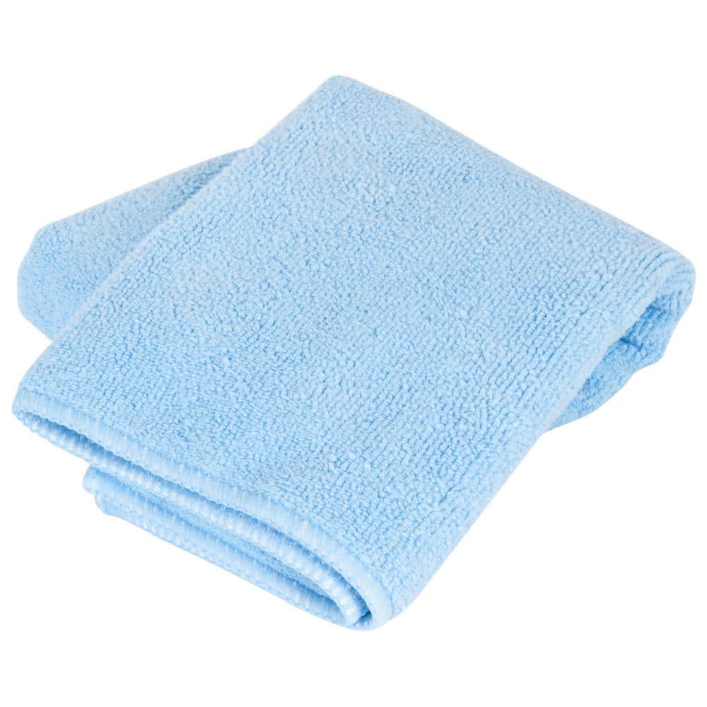 POLYTE Microfiber Quick Dry Lint Free Bath Towel, 57 x 30 in, Pack of 4  (Blue)