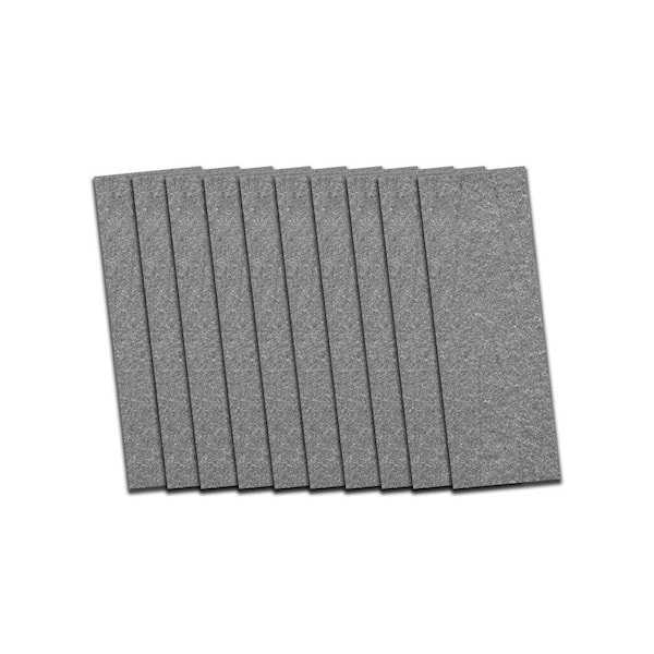 Natures Composites 3/8 in. x 3.5 in. x 5 3/4 ft. Composite Fence and Gate Picket - Square Top - Slate Grey (10-Pack)