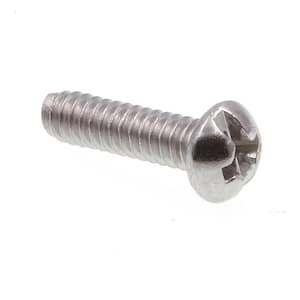 #6-32 x 1/2 in. Grade 18-8 Stainless Steel Phillips/Slotted Combination Drive Round Head Machine Screws (25-Pack)