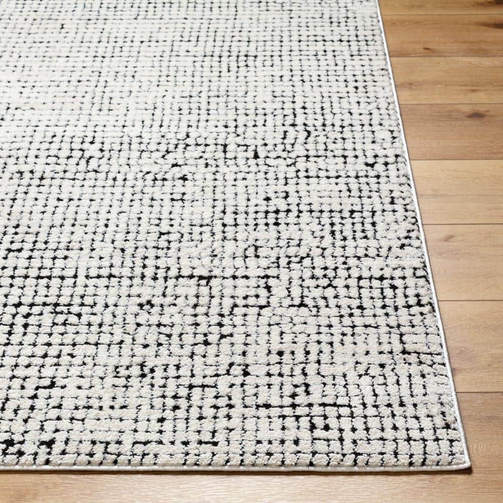 Freud Black 8 ft. x 10 ft. Abstract Indoor Area Rug - thumbnail 3