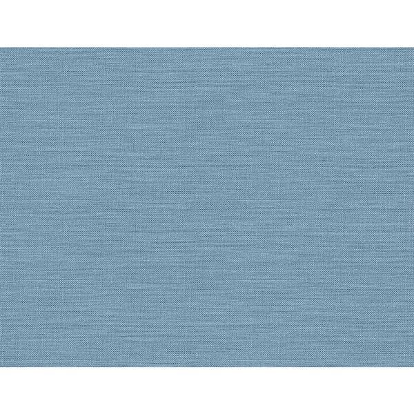 Seabrook Designs 60.75 sq. ft. Slate Blue Libeco Embossed Vinyl Unpasted Wallpaper Roll