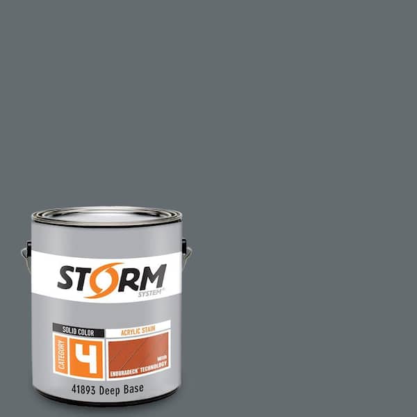 Storm System Category 4 1 gal. Gray Flannel Suit Exterior Wood Siding, Fencing and Decking Latex Stain with Enduradeck Technology
