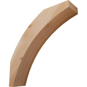 3 1/2''W x 14''D x 14''H Thorton Smooth Knee Brace, Western Red Cedar