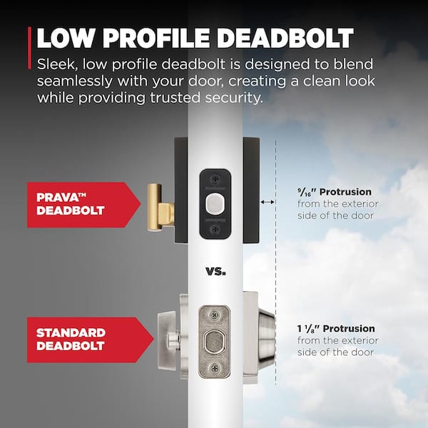 Kwikset Prava Single Cylinder Keyed Entry Door Handleset W/ Prava