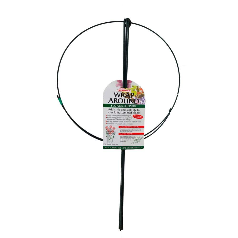 15 in. Wraparound Plant Support with 26 in. Legs (3-Pack)