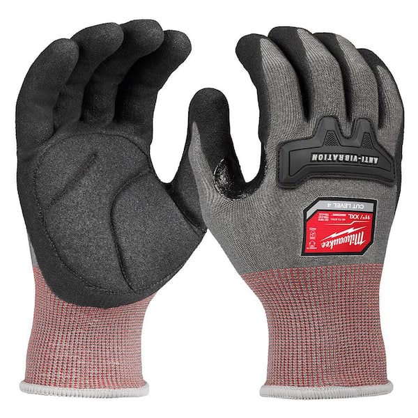 Milwaukee Large Anti-Vibration Cut Level 4 High Dexterity Nitrile Dipped Gloves