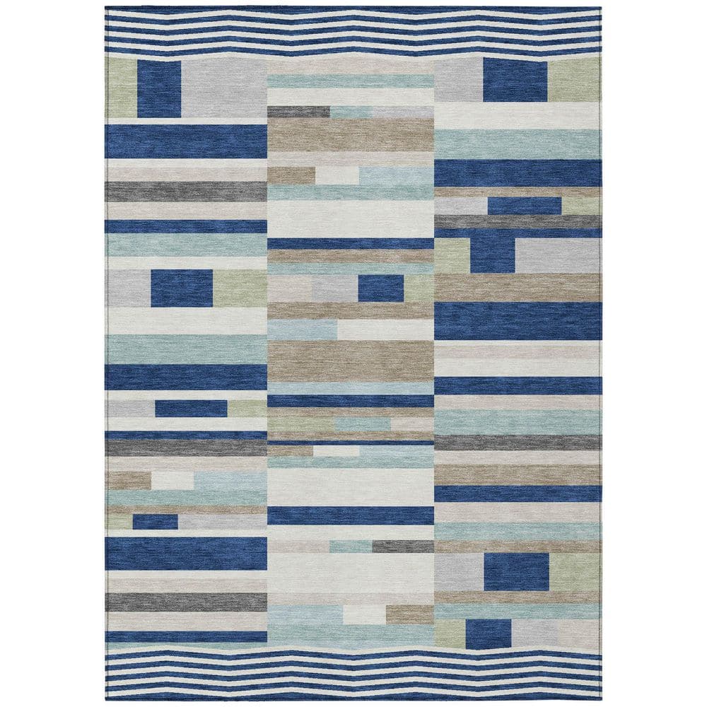 Chantille Machine Washable Indoor/Outdoor Abstract ACN2820 Navy 10 ft. x 14 ft. Area Rug price history on PriceWatchPro