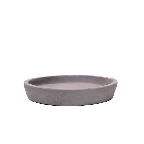 MPG 6.75 in. D Smooth Cement Composite Saucer