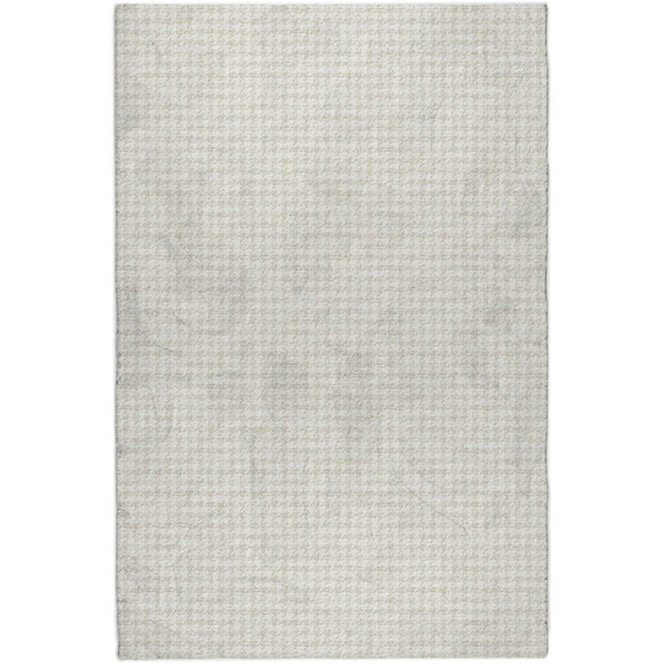 Dream Shag Premium Machine Washable Abstract ADS137 Linen 3 ft. x 5 ft. Area Rug