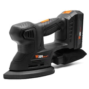 20-Volt Max Cordless Detailing Palm Sander with 2.0 Ah Lithium-Ion Battery and Charger