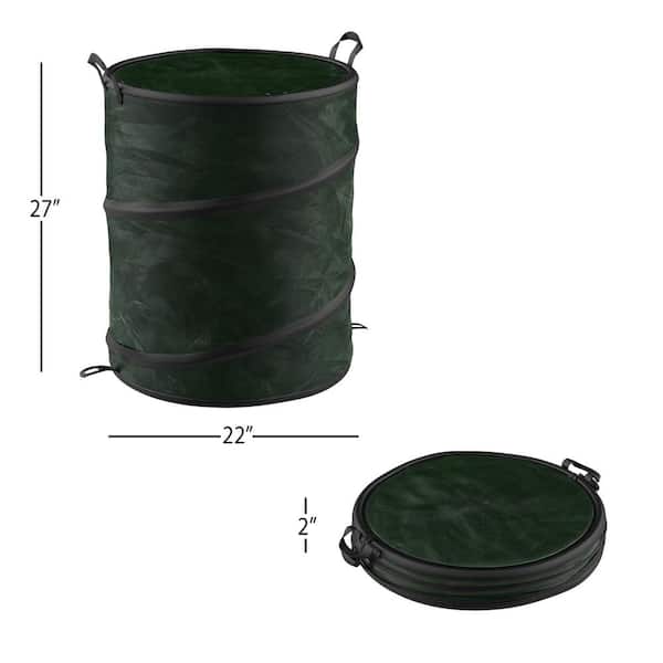 Wakeman Outdoors 44 Gal. Green Collapsible Camping Trash Can with Lid  HW4700047 - The Home Depot