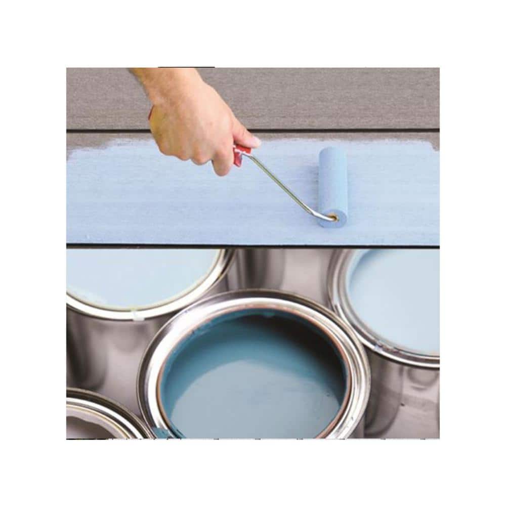 Gray Heavy Duty Plastic Outdoor Trash Can with Double Lid