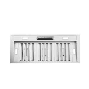 Tornado III 38 in. Insert Range Hood Shell Only with LED Lights in Stainless Steel