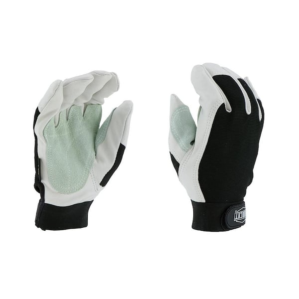 Ironcat® Heavy Duty Top Grain Goatskin Double Palm Gloves  Sizes Small-2XL 