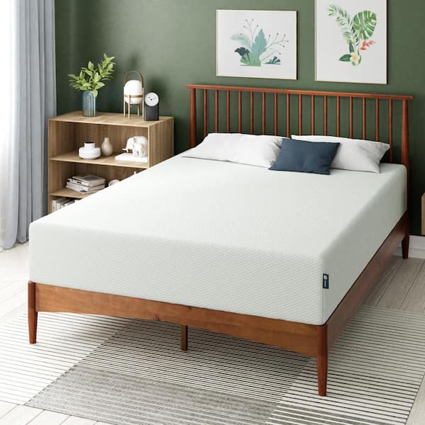 Zinus Queen Medium Green Tea Optimum Memory Foam 12 in. Mattress