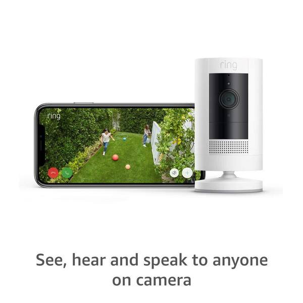 Ring Indoor Cam (2nd Gen) - Plug-In Smart Security Wifi Video Camera, with  Included Privacy Cover, Night Vision, White B0B6GLQJMV - The Home Depot