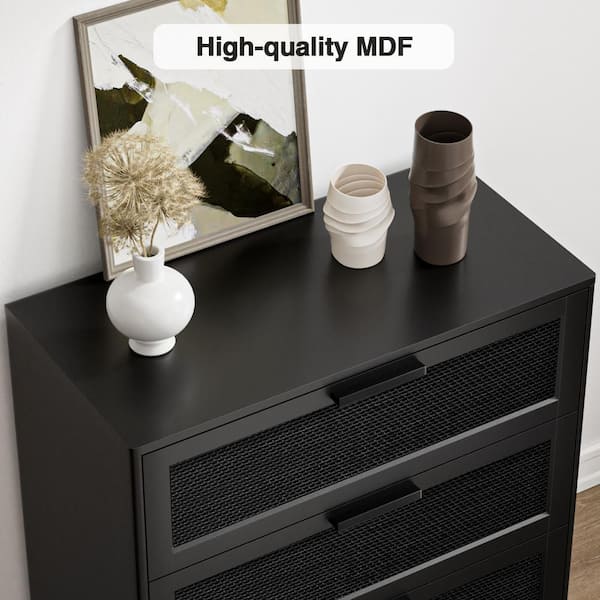 ikea black 3 drawer dresser Black Spaghetti Strap Satin Short Prom Dress, Simple A-Line Homecoming main image 0