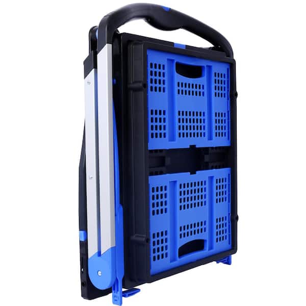 Aazon.co: Collapsible Rolling Carts With 2 Wheels, Shopping Cart For