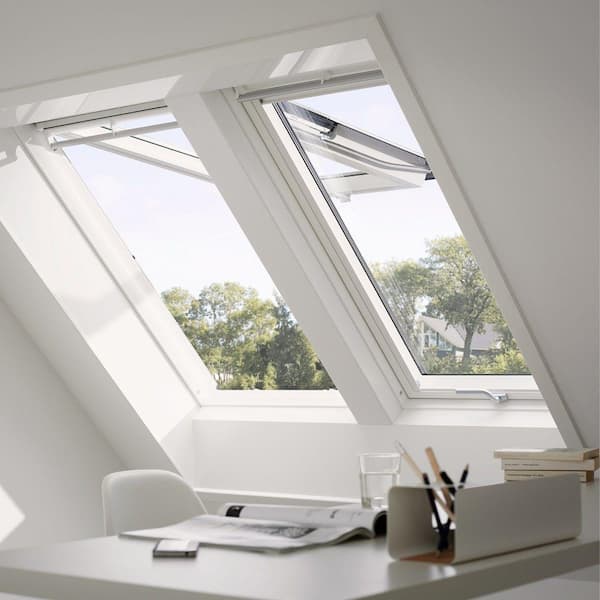 Fenêtre confort VELUX GPL SK08 type 3076 WHITE FINISH haut.140cm larg.114cm  
