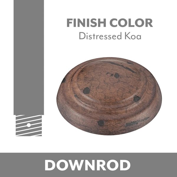 Pancake 24 in. Distressed Koa Extension Downrod Pancake 24 in. Distressed Koa Extension Downrod