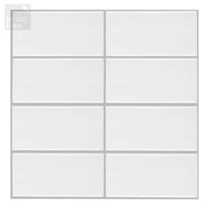 10-sheets Subway White Straight 12 in. x 12 in. Peel and Stick Mosaic Wall Tile Backsplash 10 sq.ft. / pack