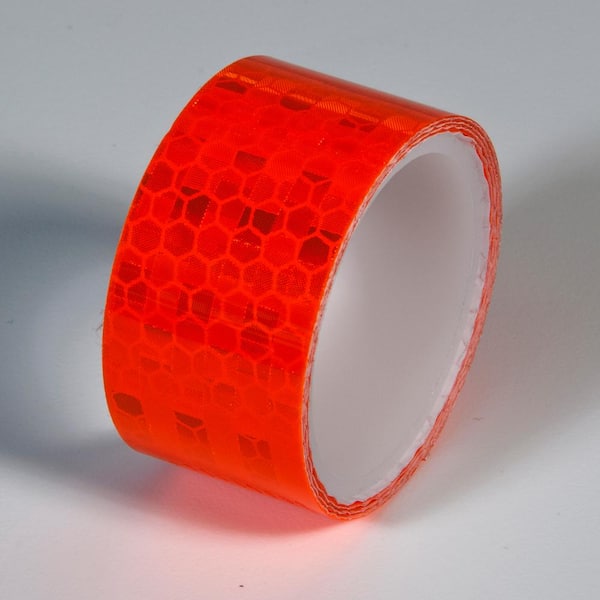 Roadsmart 1 in. x 24 in. Super Brite Reflective Tape Fluorescent Orange