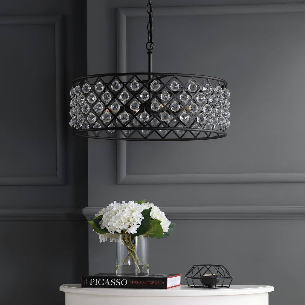 Gabrielle 23" Oil-Rubbed Bronze Crystal LED Pendant