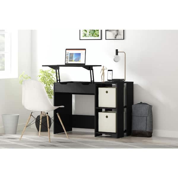 Hillsdale Furniture Cedar Falls 41.5 in. Rectangle Black Oak Wood Desk