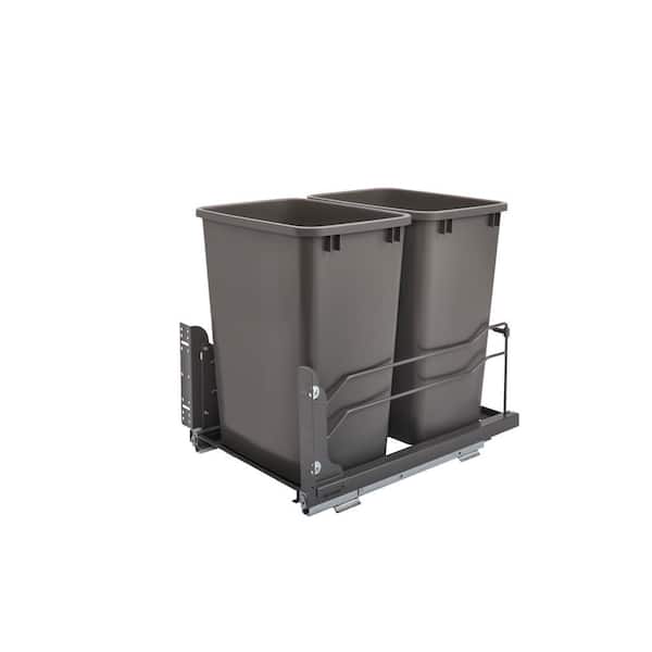 Rev-A-Shelf Double 35 qt. Pull-Out Waste Container Soft-Close 53WC 