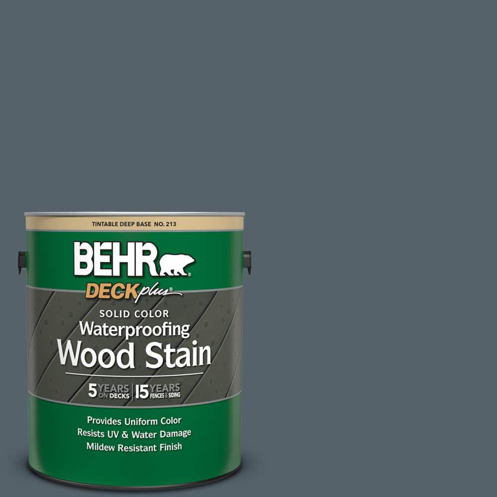 1 gal. #N490-6 Calligraphy Solid Color Waterproofing Exterior Wood Stain