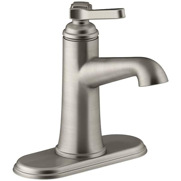 KOHLER Avid Single Handle Single Hole Bathroom Faucet with 0.5 GPM in  Vibrant Brushed Moderne Brass 97345-4N-2MB - The Home Depot