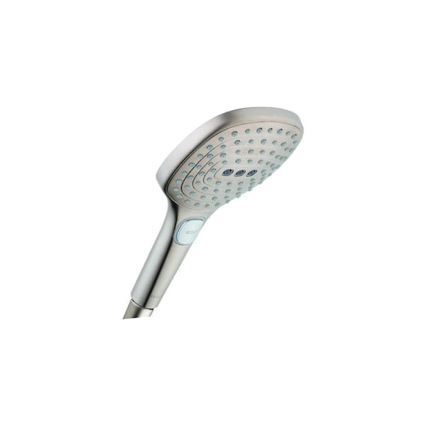 Hansgrohe 3-Spray Patterns with 2.0 GPM 4.75 in. Wall Mount Handheld Shower Head in Brushed Nickel