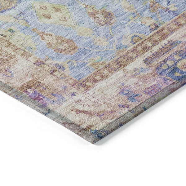 Chantille Machine Washable Indoor/Outdoor Abstract ACN1772 Seafoam 8 ft. x 10 ft. Area Rug