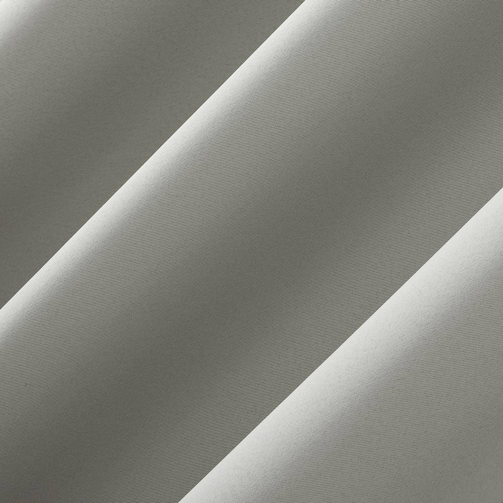Silver Gray Blackout Energy Saving Rod Pocket Curtain Panel