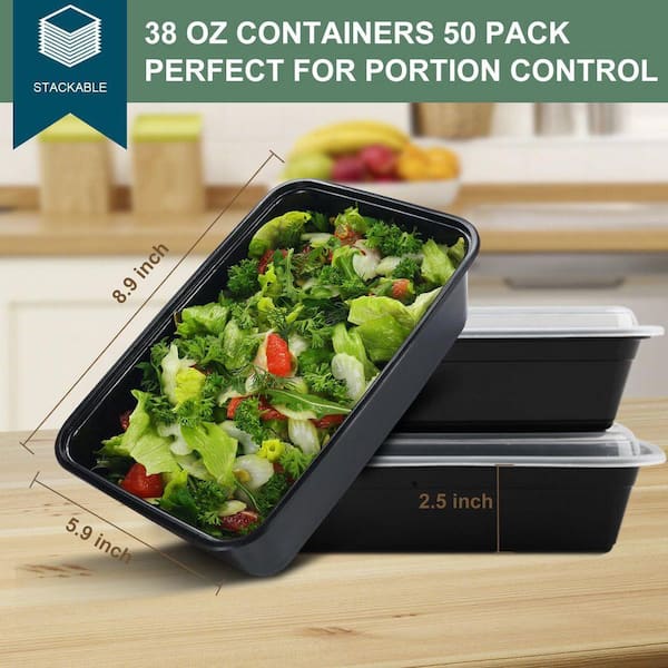 Lynzavix BPA-Free Leakproof Meal Prep Storage Containers with Lids