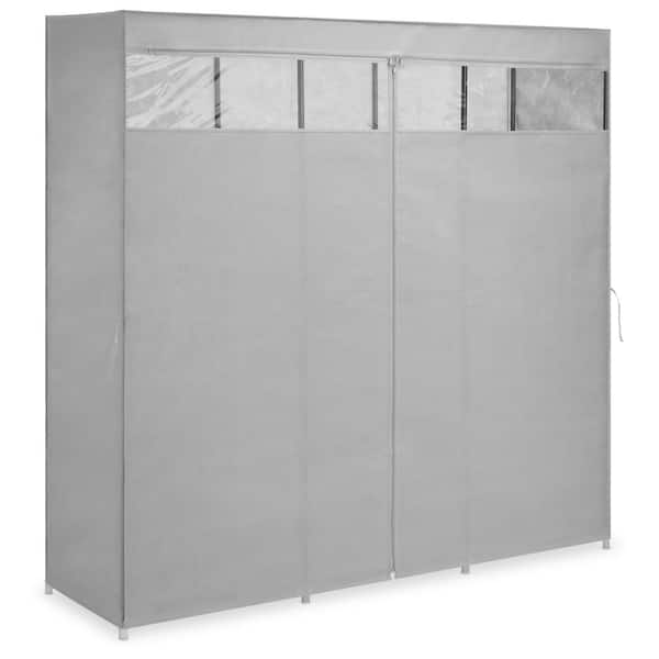 Whitmor 61 in. H x 61 in. W x 18 in. D Grey Steel Portable Closet