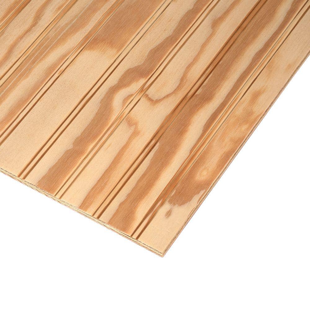 Ply-Bead Plywood Siding Plybead Panel (Nominal: 11/32 in. x 4 ft. x 8 ...