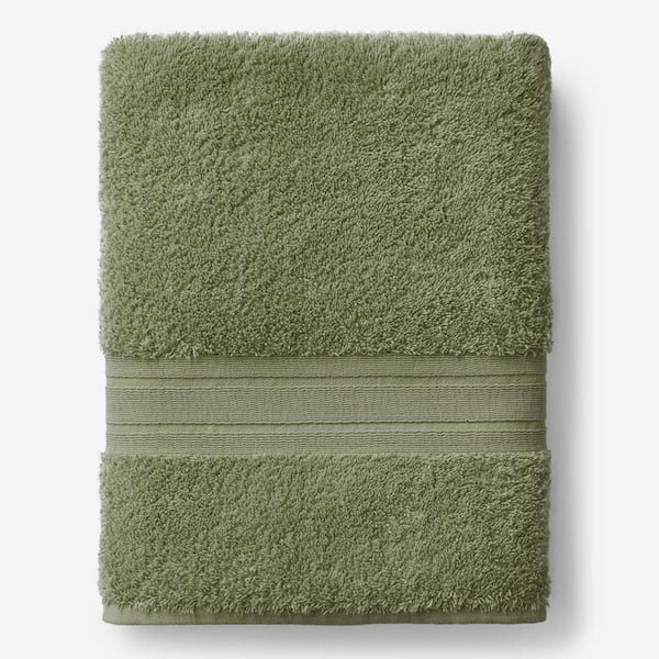 Company Cotton Marsh Green Turkish Cotton Single Bath Sheet