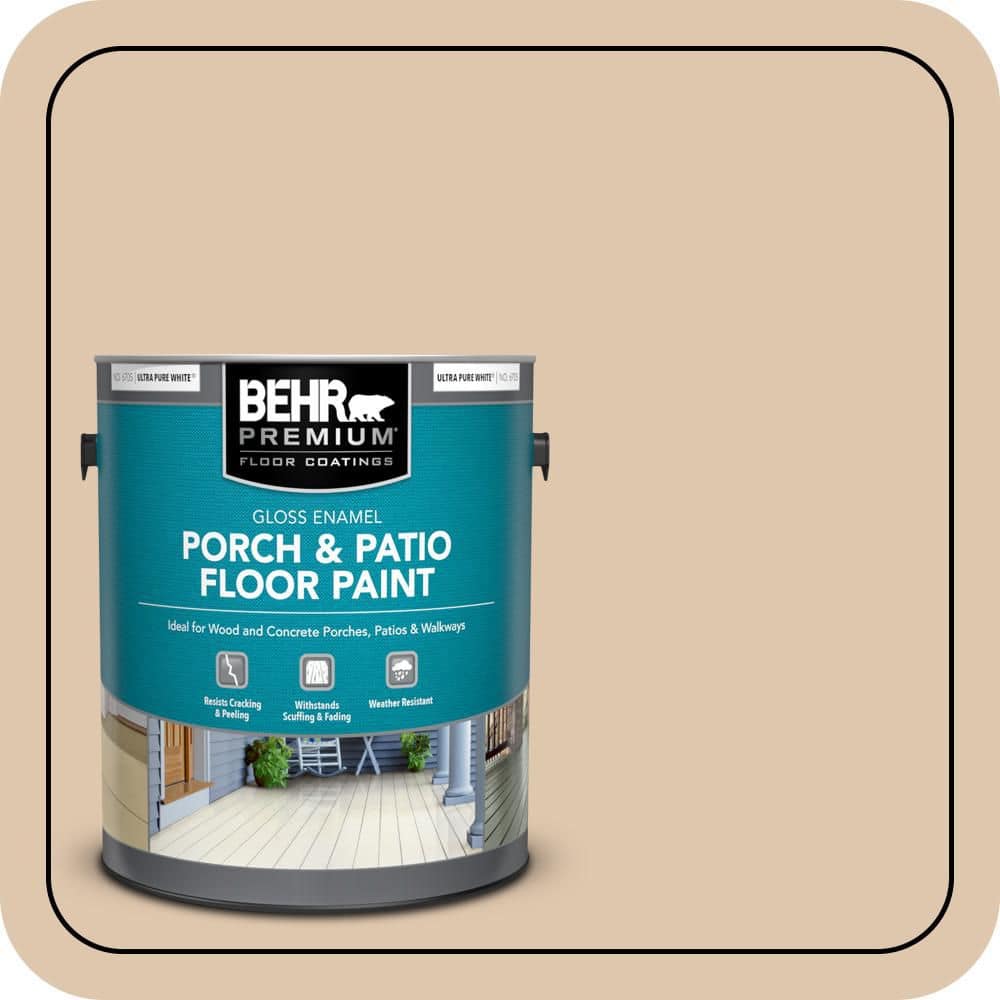 1 gal. #N260-2 Almond Latte Gloss Enamel Interior/Exterior Porch and Patio Floor Paint price history on PriceWatchPro