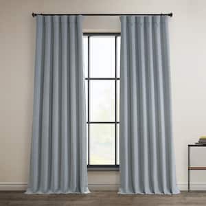 Heather Grey Solid Rod Pocket Room Darkening Curtain - 50 in. W x 84 in. L (1 Panel)
