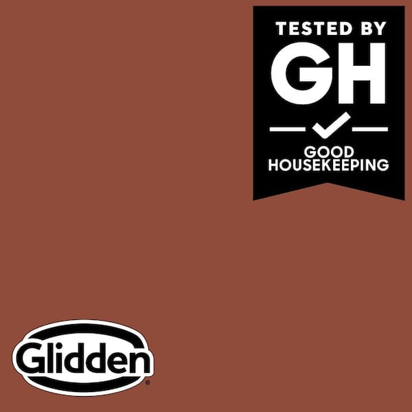 Glidden Premium 1 gal. PPG1067-7 Burled Redwood Satin Interior Latex Paint