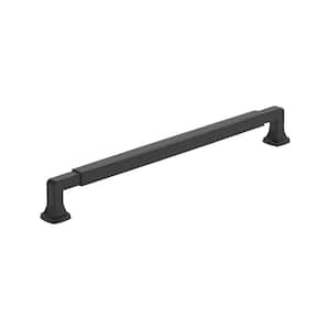 Stature 10-1/16 in. (256 mm) Center-to-Center Matte Black Cabinet Bar Pull (1-Pack)
