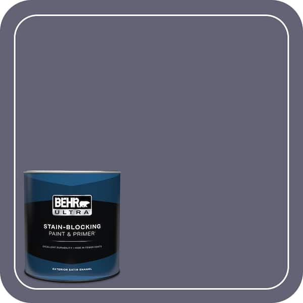 BEHR ULTRA 1 qt. #620F-6 Purple Orchid Satin Enamel Exterior Paint & Primer