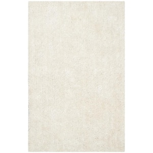 New Orleans Shag Off White 6 ft. x 9 ft. Solid Area Rug
