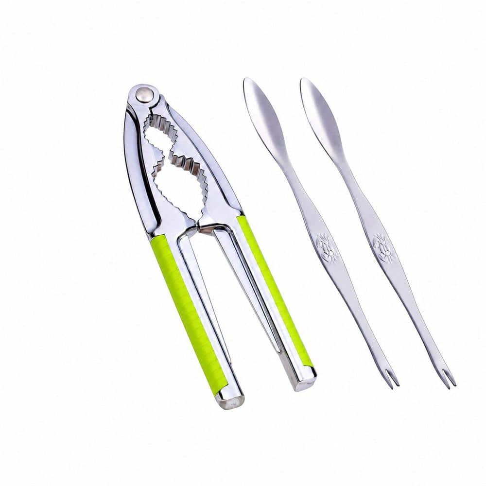 Zinc Alloy Nutcracker Seafood Tool Heavy Duty Shell Cracker Non-slip Handle with 2 Forks Picks for All Nuts price history on PriceWatchPro