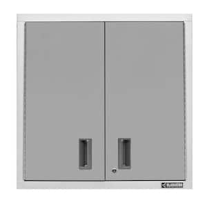 Premier Series Steel 2-Shelf Wall Mounted Garage Cabinet in Gray Slate (30 in W x 30 in H x 12 in D)