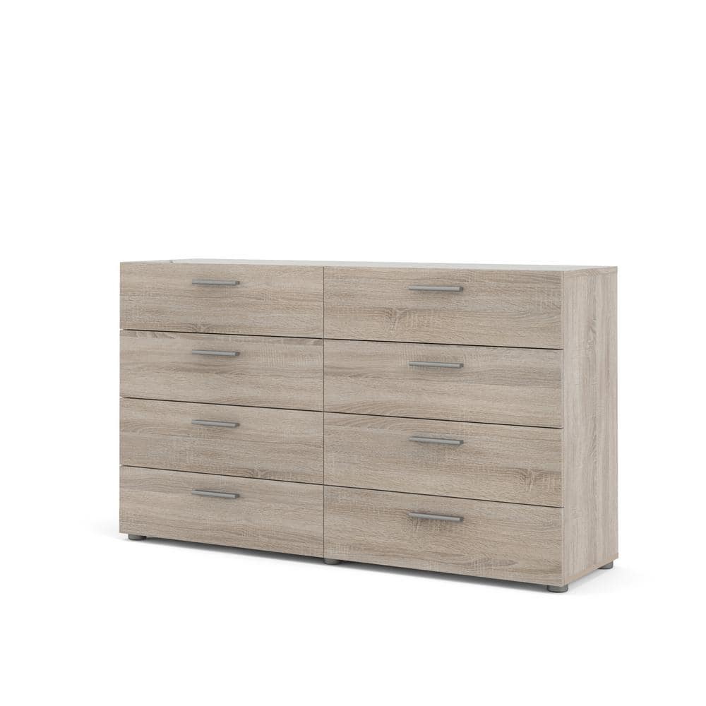 Tvilum Austin Brown 8-Drawer 55.12 in. Wide Dresser 70073cj - The