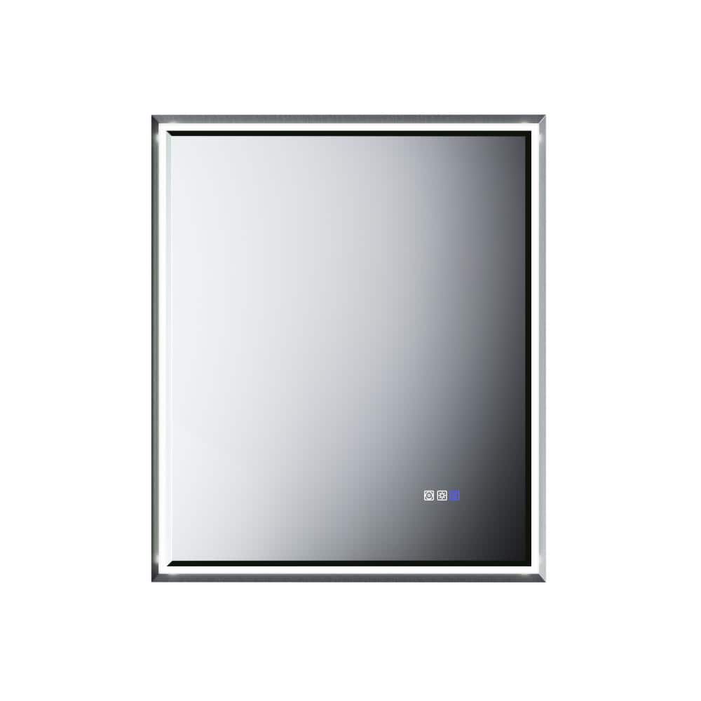 Hans 30 in. W x 36 in. H Rectangular Frameless Backlit LED Vanity Mirror Touch Sensor Anti-Fog Dimmable Black price history on PriceWatchPro
