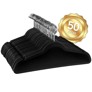 Black Plastic Hangers 50-Pack