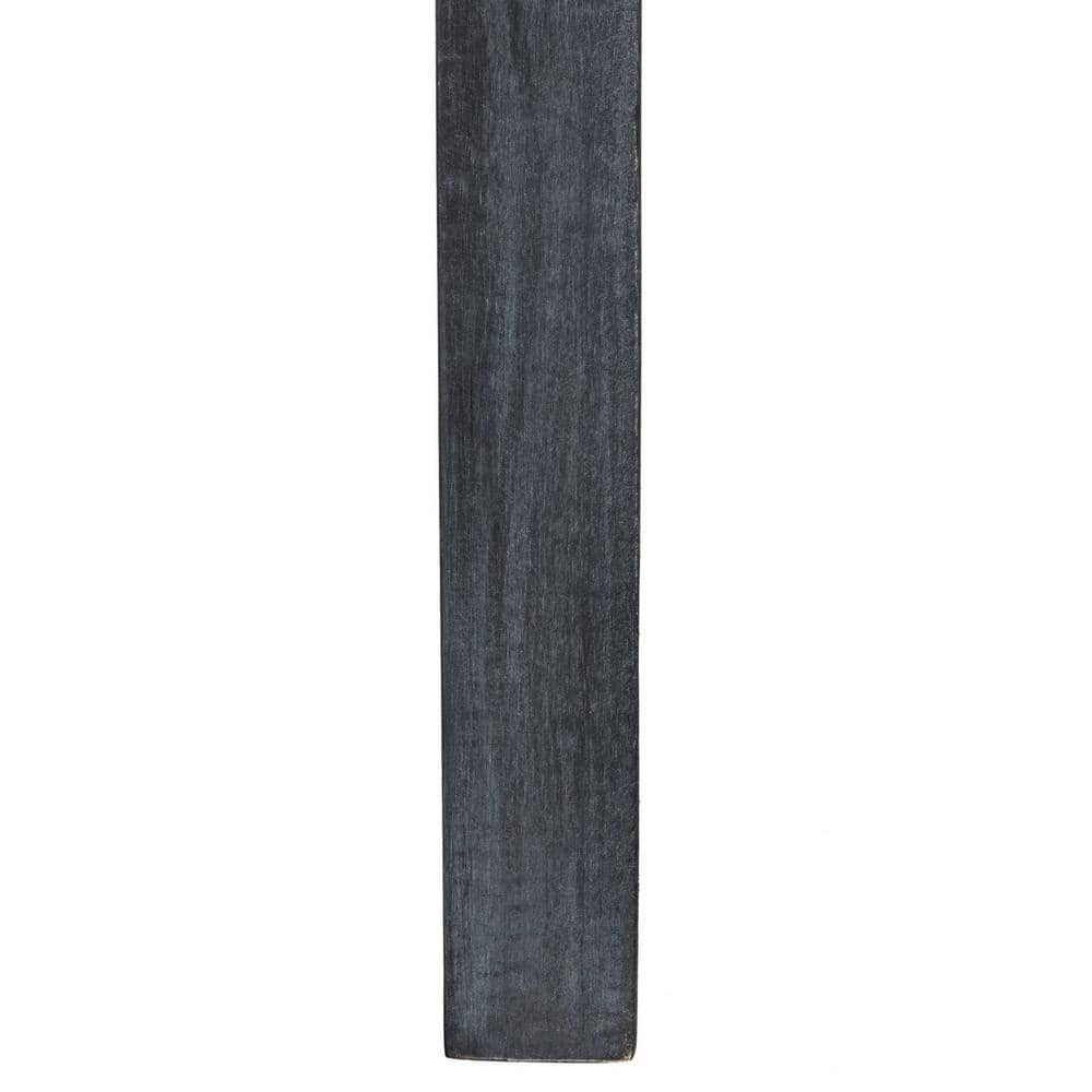 Transitional Ash Grey Acacia Wood 2-Seat Outdoor Bench
